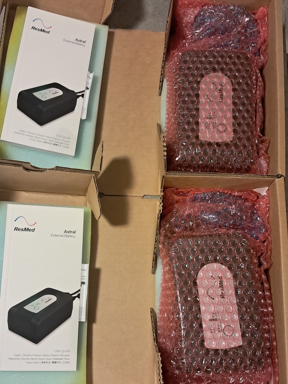 ResMed Astral External Battery Packs Lot Of (2) New